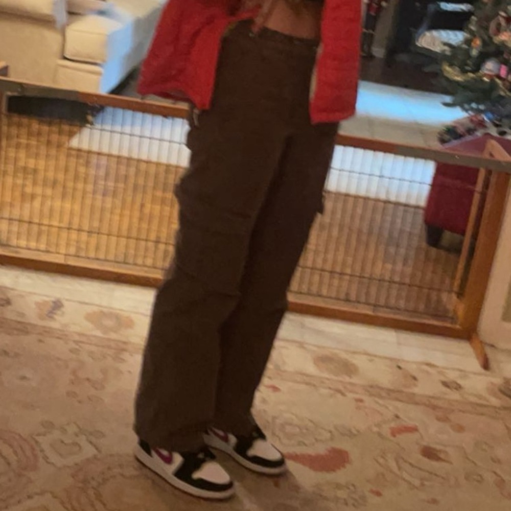 brown Urban Outfitters cargo pants!